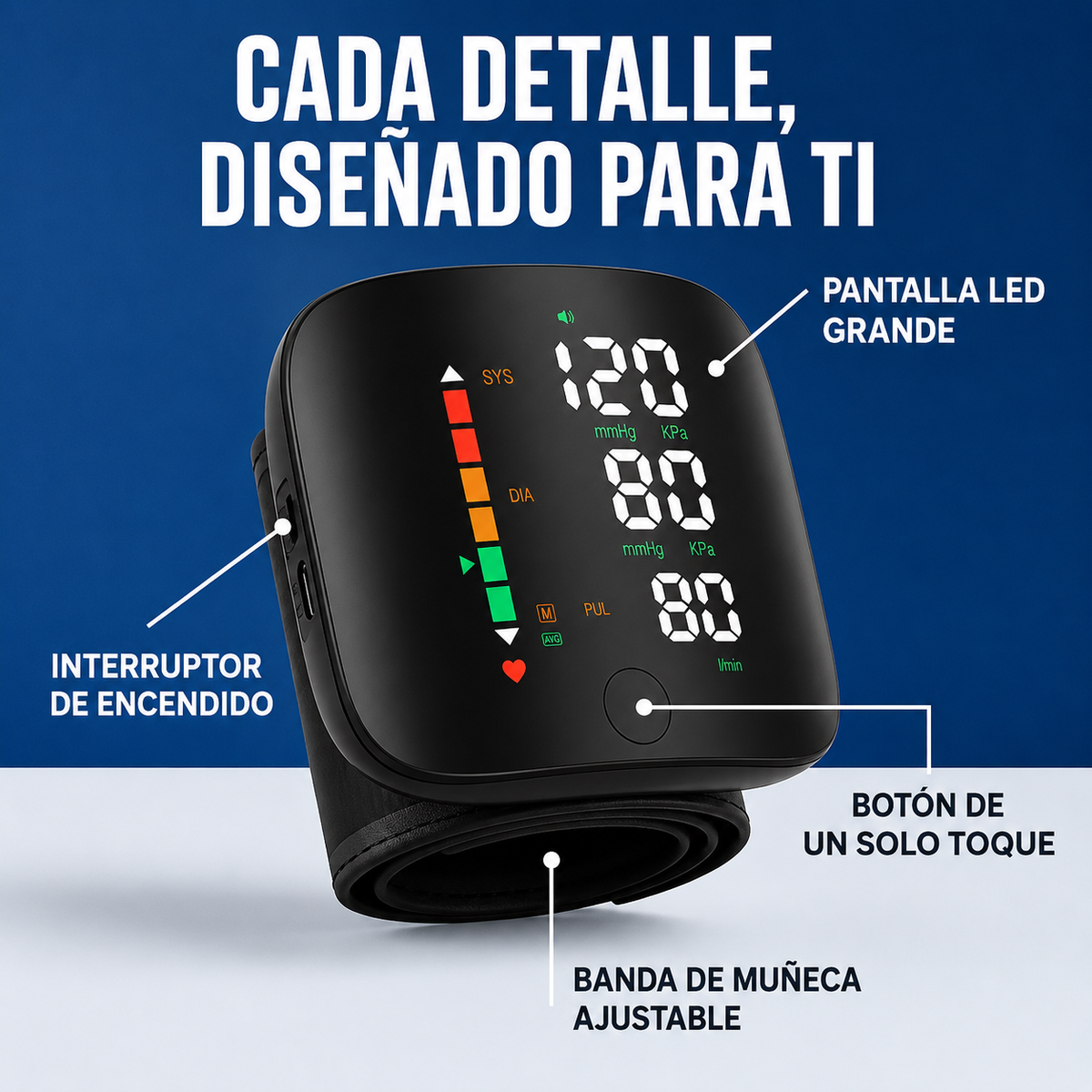 MASORY®: TENSIÓMETRO DE MUÑECA